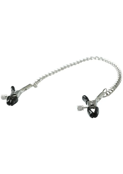 Chained Nipple Clamps – Rechargeable, Discreet, Intimate Wellness Accessory – Quiet, Rechargeable, Waterproof, Couples & Solo Use, Discreet Intimate Wellness Accessory