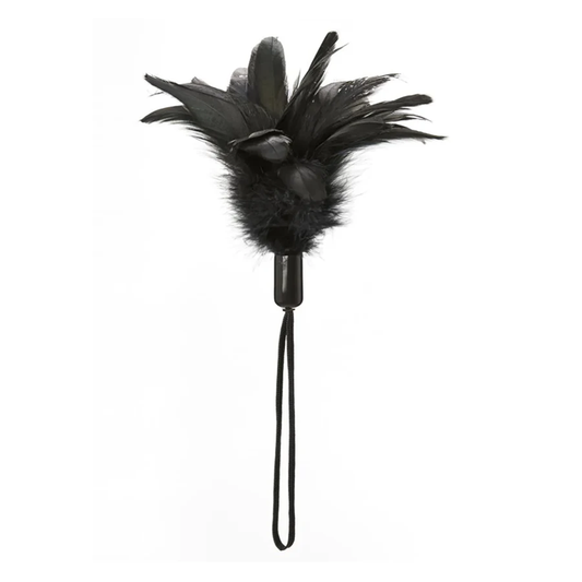 Pleasure Feather - Black – Rechargeable, Discreet, Intimate Wellness Accessory – Quiet, Rechargeable, Waterproof, Couples & Solo Use, Discreet Intimate Wellness Accessory