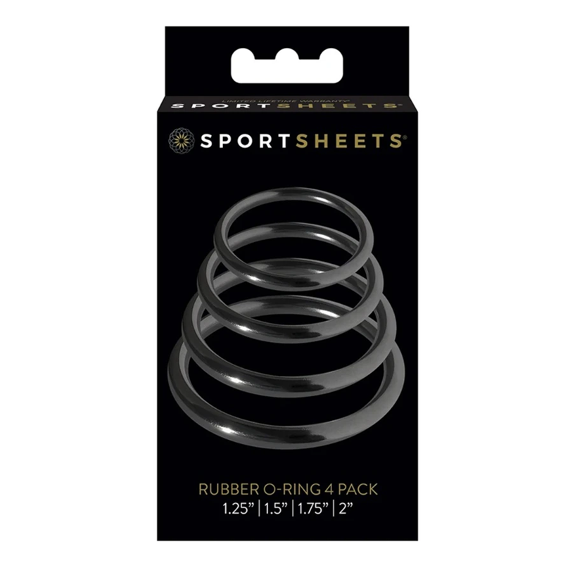 O-Rings Set - 4 Assorted Sizes – Rechargeable, Discreet, Intimate Wellness Accessory – Quiet, Rechargeable, Waterproof, Couples & Solo Use, Discreet Intimate Wellness Accessory