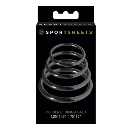 O-Rings Set - 4 Assorted Sizes – Rechargeable, Discreet, Intimate Wellness Accessory – Quiet, Rechargeable, Waterproof, Couples & Solo Use, Discreet Intimate Wellness Accessory