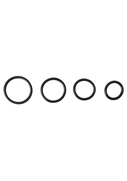 O-Rings Set - 4 Assorted Sizes – Rechargeable, Discreet, Intimate Wellness Accessory – Quiet, Rechargeable, Waterproof, Couples & Solo Use, Discreet Intimate Wellness Accessory