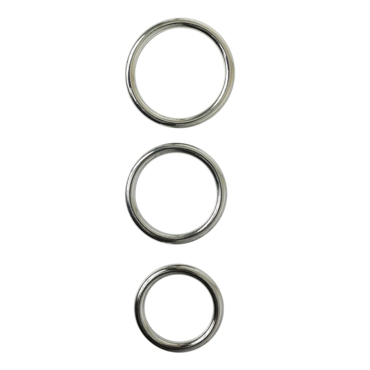 Metal O Ring 3 pack – Rechargeable, Discreet, Intimate Wellness Accessory – Quiet, Rechargeable, Waterproof, Couples & Solo Use, Discreet Intimate Wellness Accessory