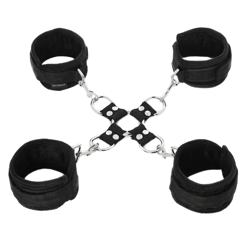 Hog Tie & Cuff Set – Rechargeable, Discreet, Intimate Wellness Accessory – Quiet, Rechargeable, Waterproof, Couples & Solo Use, Discreet Intimate Wellness Accessory