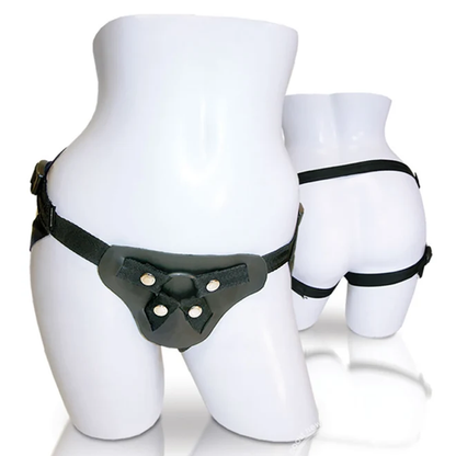 Leather Strap On – Rechargeable, Discreet, Intimate Wellness Accessory – Quiet, Rechargeable, Waterproof, Couples & Solo Use, Discreet Intimate Wellness Accessory