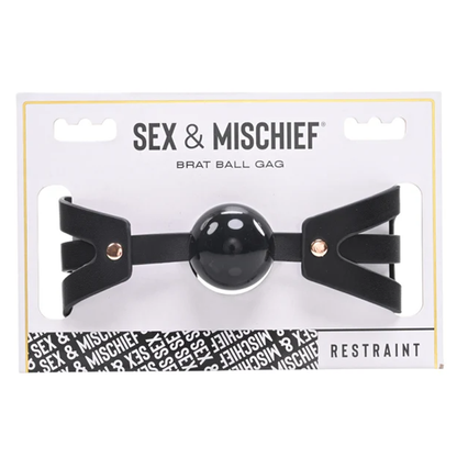Brat Ball Gag – Rechargeable, Discreet, Intimate Wellness Accessory – Quiet, Rechargeable, Waterproof, Couples & Solo Use, Discreet Intimate Wellness Accessory