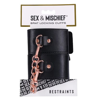 Brat Locking Cuffs – Rechargeable, Discreet, Intimate Wellness Accessory – Quiet, Rechargeable, Waterproof, Couples & Solo Use, Discreet Intimate Wellness Accessory