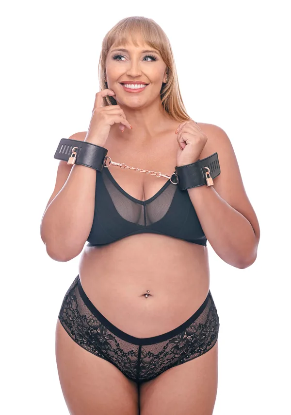 Brat Locking Cuffs – Rechargeable, Discreet, Intimate Wellness Accessory – Quiet, Rechargeable, Waterproof, Couples & Solo Use, Discreet Intimate Wellness Accessory