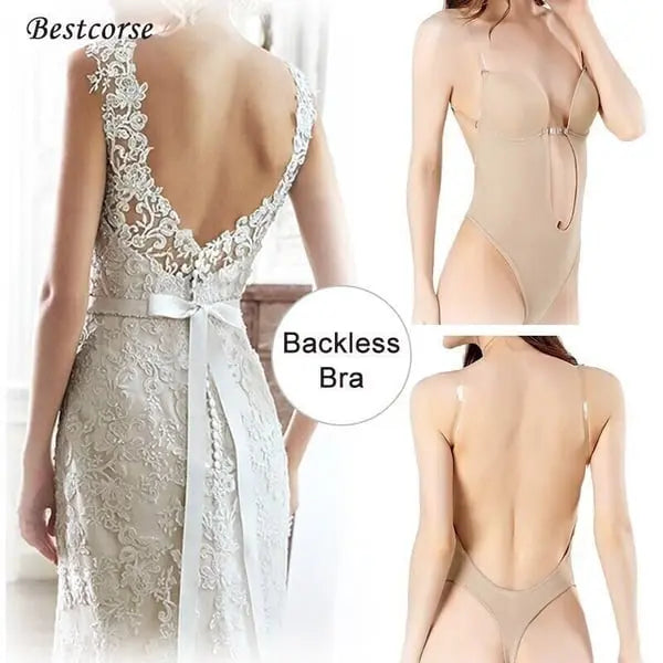✨Backless Body Shaper Bra – Rechargeable, Discreet, Intimate Wellness Accessory – Quiet, Rechargeable, Waterproof, Couples & Solo Use, Discreet Intimate Wellness Accessory