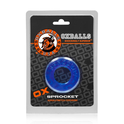 Oxballs SPROCKET, cockring - ICE BLUE – Rechargeable, Discreet, Intimate Wellness Accessory – Quiet, Rechargeable, Waterproof, Couples & Solo Use, Discreet Intimate Wellness Accessory