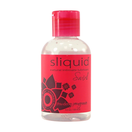 Naturals Swirl - Strawberry Pomegranate 4.2oz – Rechargeable, Discreet, Intimate Wellness Accessory – Quiet, Rechargeable, Waterproof, Couples & Solo Use, Discreet Intimate Wellness Accessory