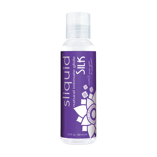 Sliquid Silk Lubricant 2oz – Rechargeable, Discreet, Intimate Wellness Accessory – Quiet, Rechargeable, Waterproof, Couples & Solo Use, Discreet Intimate Wellness Accessory