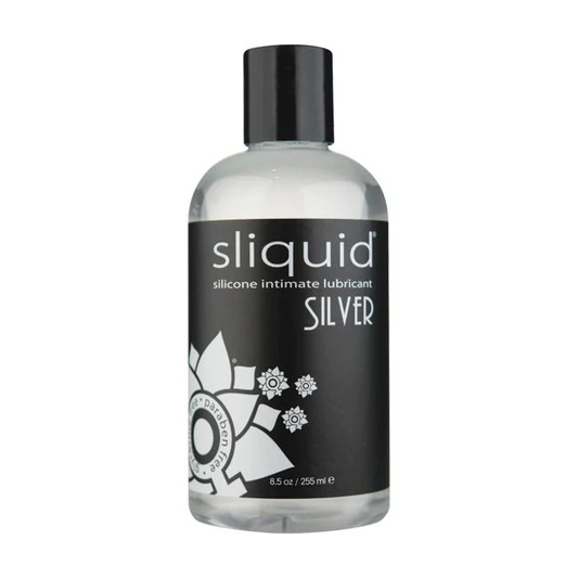 Sliquid Silver Silicone lubricant 8.5oz – Rechargeable, Discreet, Intimate Wellness Accessory – Quiet, Rechargeable, Waterproof, Couples & Solo Use, Discreet Intimate Wellness Accessory