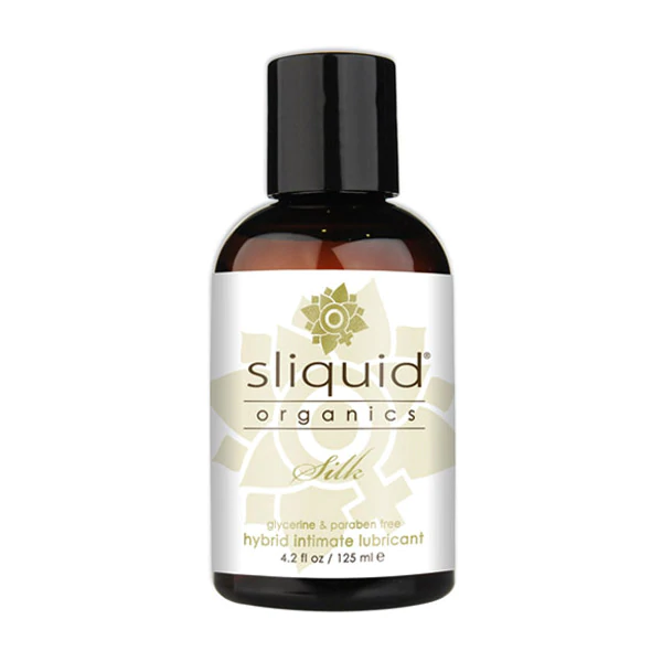 Sliquid Organics Silk 4.2oz – Rechargeable, Discreet, Intimate Wellness Accessory – Quiet, Rechargeable, Waterproof, Couples & Solo Use, Discreet Intimate Wellness Accessory