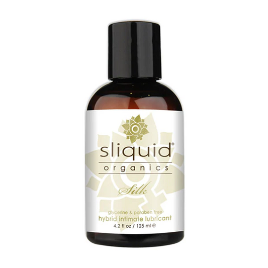 Sliquid Organics Silk 4.2oz – Rechargeable, Discreet, Intimate Wellness Accessory – Quiet, Rechargeable, Waterproof, Couples & Solo Use, Discreet Intimate Wellness Accessory