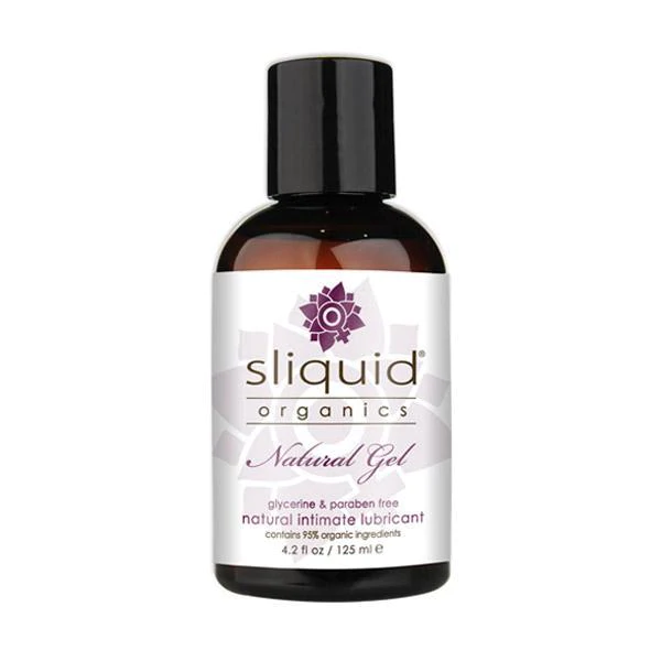 Sliquid Organics Natural Gel 4.2oz – Rechargeable, Discreet, Intimate Wellness Accessory – Quiet, Rechargeable, Waterproof, Couples & Solo Use, Discreet Intimate Wellness Accessory