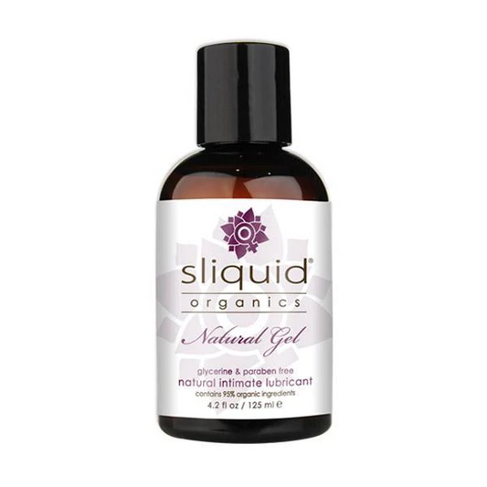 Sliquid Organics Natural Gel 4.2oz – Rechargeable, Discreet, Intimate Wellness Accessory – Quiet, Rechargeable, Waterproof, Couples & Solo Use, Discreet Intimate Wellness Accessory