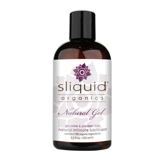 Sliquid Organics Natural Gel 8.5oz – Rechargeable, Discreet, Intimate Wellness Accessory – Quiet, Rechargeable, Waterproof, Couples & Solo Use, Discreet Intimate Wellness Accessory