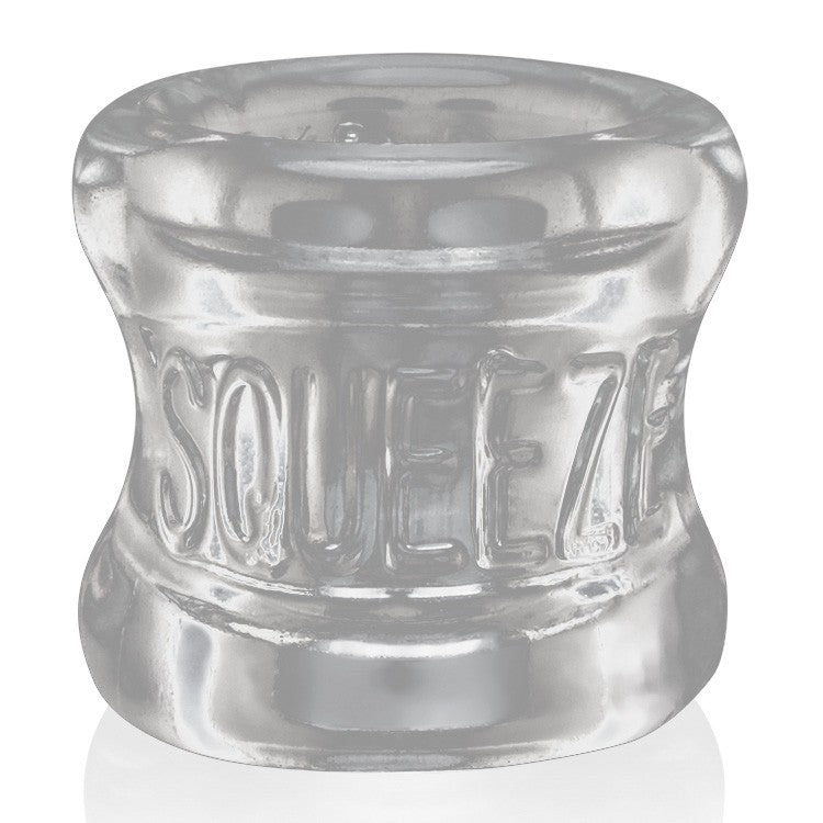 SQUEEZE, ballstretcher - CLEAR – Rechargeable, Discreet, Intimate Wellness Accessory – Quiet, Rechargeable, Waterproof, Couples & Solo Use, Discreet Intimate Wellness Accessory