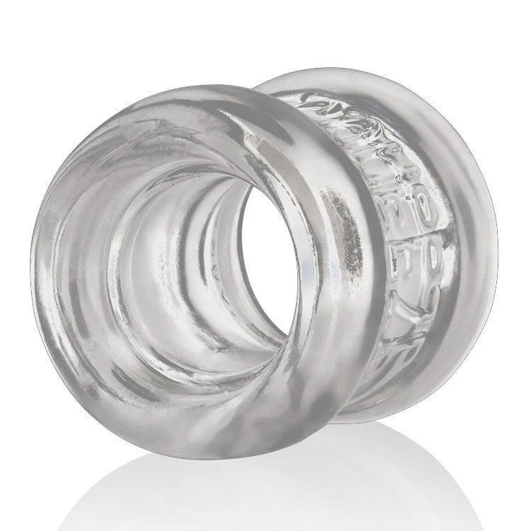 SQUEEZE, ballstretcher - CLEAR – Rechargeable, Discreet, Intimate Wellness Accessory – Quiet, Rechargeable, Waterproof, Couples & Solo Use, Discreet Intimate Wellness Accessory