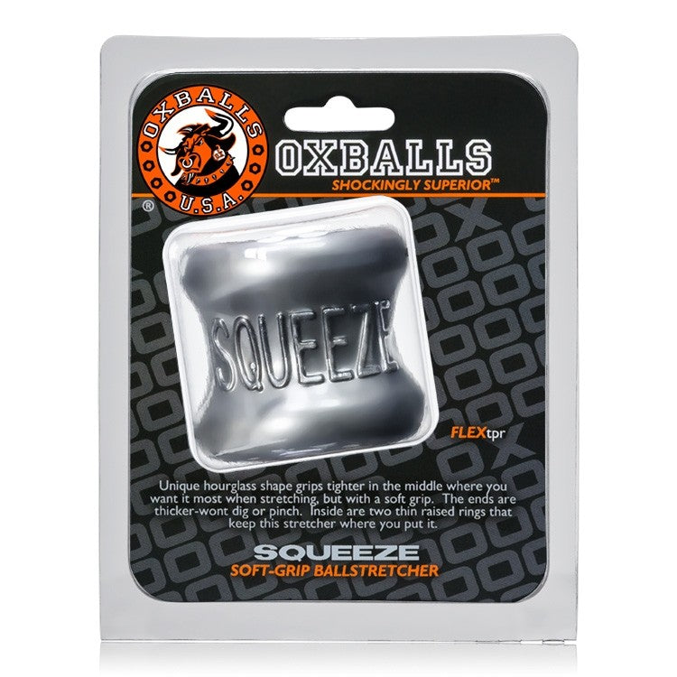 Oxballs SQUEEZE, ballstretcher - STEEL – Rechargeable, Discreet, Intimate Wellness Accessory – Quiet, Rechargeable, Waterproof, Couples & Solo Use, Discreet Intimate Wellness Accessory