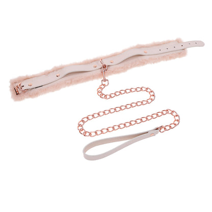 Peaches ‘n CreaMe Fur Collar & Leash – Rechargeable, Discreet, Intimate Wellness Accessory – Quiet, Rechargeable, Waterproof, Couples & Solo Use, Discreet Intimate Wellness Accessory