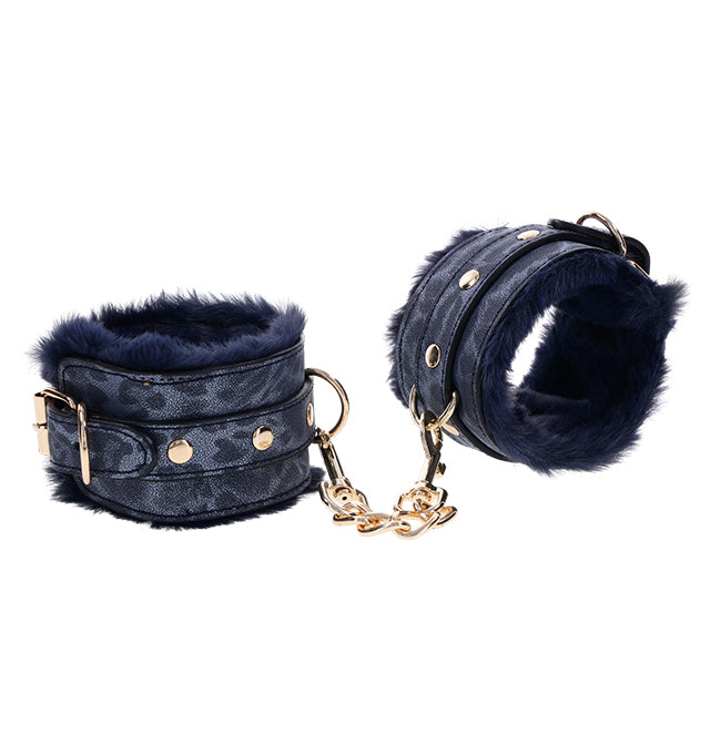 Cougar Fur Handcuffs – Rechargeable, Discreet, Intimate Wellness Accessory – Quiet, Rechargeable, Waterproof, Couples & Solo Use, Discreet Intimate Wellness Accessory