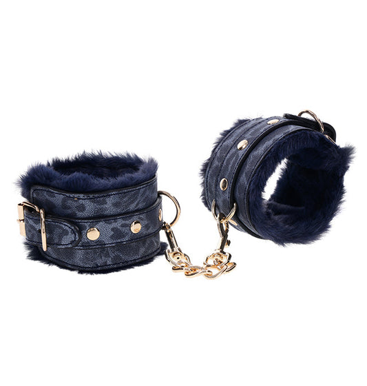 Cougar Fur Handcuffs – Rechargeable, Discreet, Intimate Wellness Accessory – Quiet, Rechargeable, Waterproof, Couples & Solo Use, Discreet Intimate Wellness Accessory