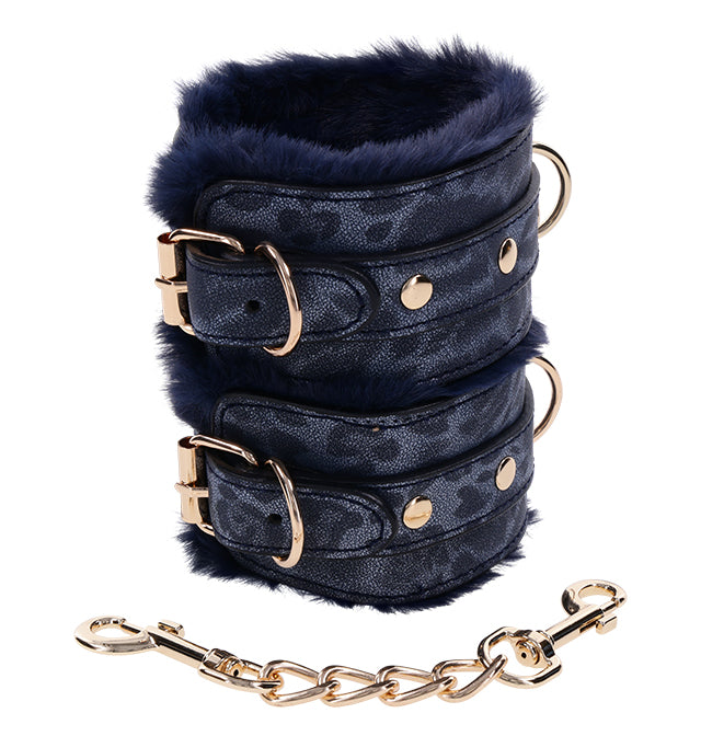 Cougar Fur Handcuffs – Rechargeable, Discreet, Intimate Wellness Accessory – Quiet, Rechargeable, Waterproof, Couples & Solo Use, Discreet Intimate Wellness Accessory
