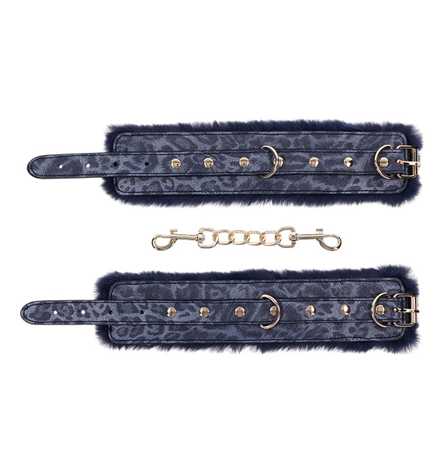 Cougar Fur Handcuffs – Rechargeable, Discreet, Intimate Wellness Accessory – Quiet, Rechargeable, Waterproof, Couples & Solo Use, Discreet Intimate Wellness Accessory