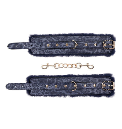 Cougar Fur Handcuffs – Rechargeable, Discreet, Intimate Wellness Accessory – Quiet, Rechargeable, Waterproof, Couples & Solo Use, Discreet Intimate Wellness Accessory