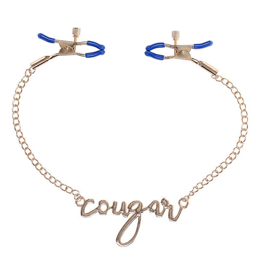 Cougar Nipple Clamps – Rechargeable, Discreet, Intimate Wellness Accessory – Quiet, Rechargeable, Waterproof, Couples & Solo Use, Discreet Intimate Wellness Accessory