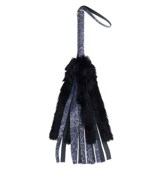 Cougar Faux Fur Flogger – Rechargeable, Discreet, Intimate Wellness Accessory – Quiet, Rechargeable, Waterproof, Couples & Solo Use, Discreet Intimate Wellness Accessory