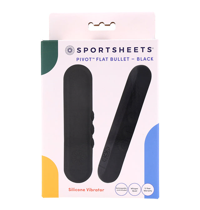 Pivot Flat Bullet – Black – Rechargeable, Discreet, Intimate Wellness Accessory – Quiet, Rechargeable, Waterproof, Couples & Solo Use, Discreet Intimate Wellness Accessory