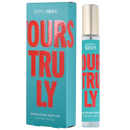 YOURS TRULY Pheromone Infused Perfume - Yours Truly 0.3oz | 9.2mL – Rechargeable, Discreet, Intimate Wellness Accessory – Quiet, Rechargeable, Waterproof, Couples & Solo Use, Discreet Intimate Wellness Accessory