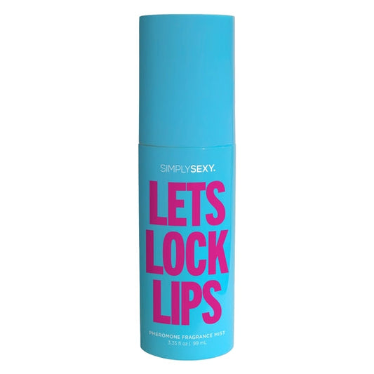 PHEROMONE BODY MIST - LET'S LOCK  LIPS - 3.35 floz | 99m – Rechargeable, Discreet, Intimate Wellness Accessory – Quiet, Rechargeable, Waterproof, Couples & Solo Use, Discreet Intimate Wellness Accessory