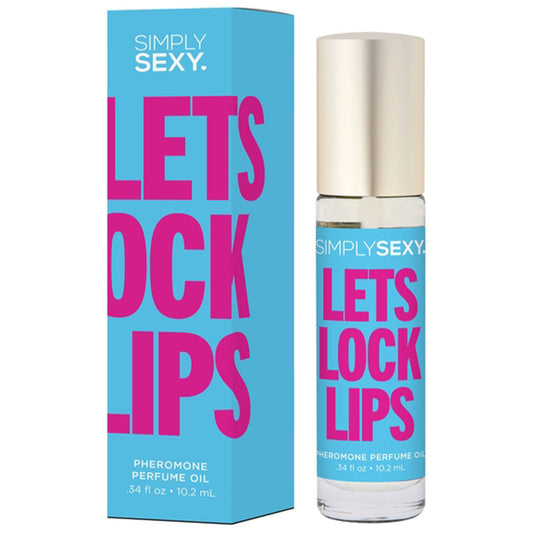 Let's Lock Lips .34oz | 10mL Pheromone Perfume Oil – Rechargeable, Discreet, Intimate Wellness Accessory – Quiet, Rechargeable, Waterproof, Couples & Solo Use, Discreet Intimate Wellness Accessory