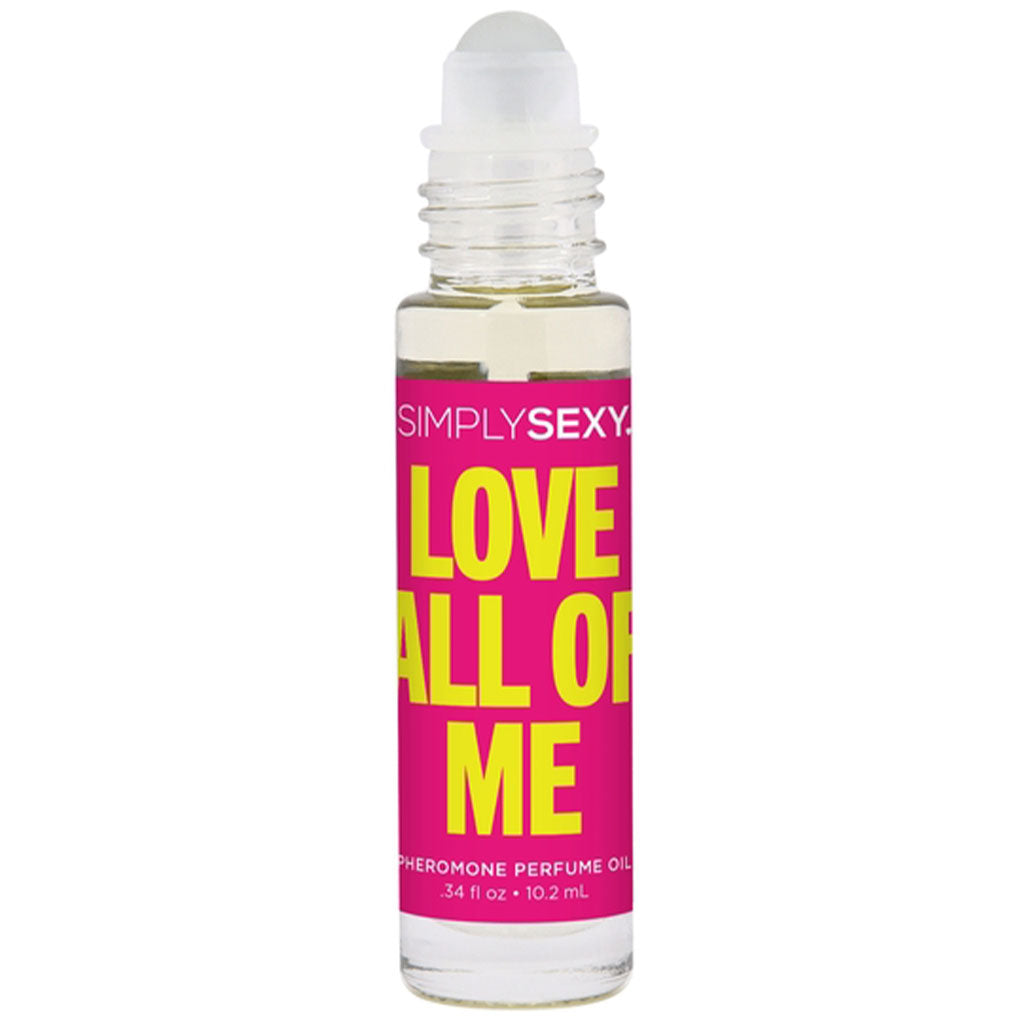 Love All Of Me .34oz | 10mL Pheromone Perfume Oil – Rechargeable, Discreet, Intimate Wellness Accessory – Quiet, Rechargeable, Waterproof, Couples & Solo Use, Discreet Intimate Wellness Accessory