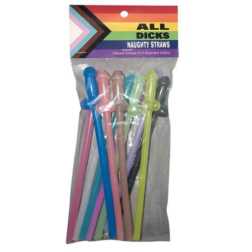 All Dicks Naughty Straws 11pcs – Rechargeable, Discreet, Intimate Wellness Accessory – Quiet, Rechargeable, Waterproof, Couples & Solo Use, Discreet Intimate Wellness Accessory