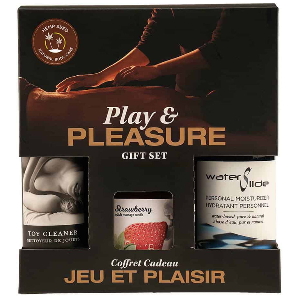 Play & Pleasure Set: Strawberry – Rechargeable, Discreet, Intimate Wellness Accessory – Quiet, Rechargeable, Waterproof, Couples & Solo Use, Discreet Intimate Wellness Accessory