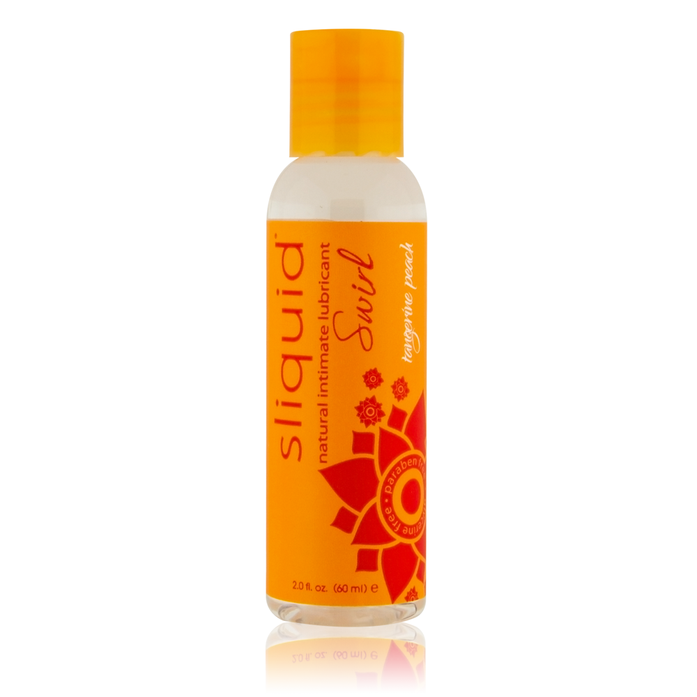 Naturals Swirl - Tangerine Peach 2oz – Rechargeable, Discreet, Intimate Wellness Accessory – Quiet, Rechargeable, Waterproof, Couples & Solo Use, Discreet Intimate Wellness Accessory