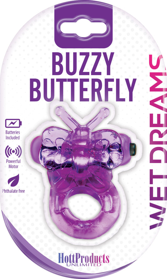 Purrfect Pet Buzzy Butterfly - Purple – Rechargeable, Discreet, Intimate Wellness Accessory – Quiet, Rechargeable, Waterproof, Couples & Solo Use, Discreet Intimate Wellness Accessory