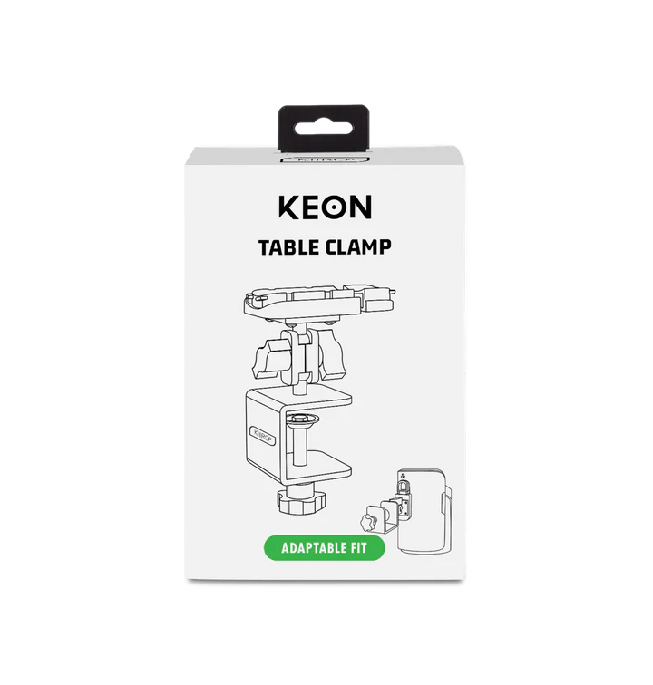 Keon Table Clamp – Rechargeable, Discreet, Intimate Wellness Accessory – Quiet, Rechargeable, Waterproof, Couples & Solo Use, Discreet Intimate Wellness Accessory