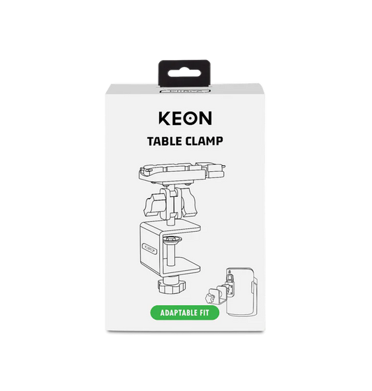 Keon Table Clamp – Rechargeable, Discreet, Intimate Wellness Accessory – Quiet, Rechargeable, Waterproof, Couples & Solo Use, Discreet Intimate Wellness Accessory