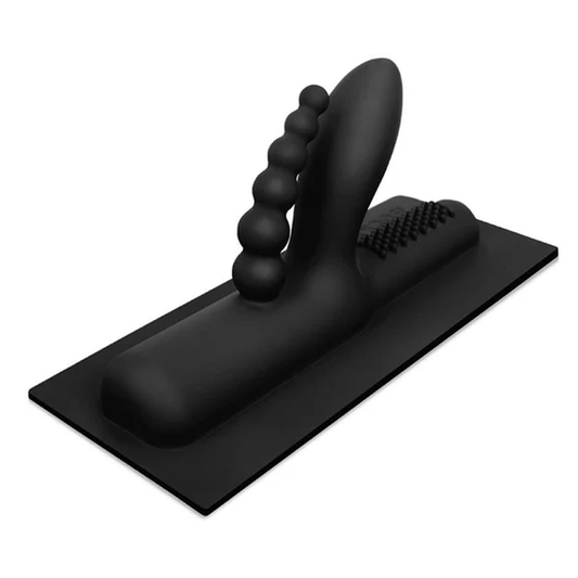 Buckwild - Double Penetration Silicone Attachment – Rechargeable, Discreet, Intimate Wellness Accessory – Quiet, Rechargeable, Waterproof, Couples & Solo Use, Discreet Intimate Wellness Accessory