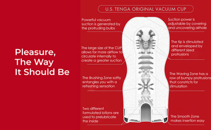 Original Vacuum Cup U.S. – Rechargeable, Discreet, Intimate Wellness Accessory – Quiet, Rechargeable, Waterproof, Couples & Solo Use, Discreet Intimate Wellness Accessory