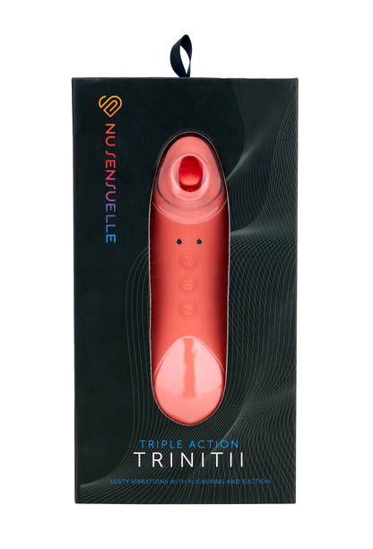 TRINITII - CORAL – Rechargeable, Discreet, Intimate Wellness Accessory – Quiet, Rechargeable, Waterproof, Couples & Solo Use, Discreet Intimate Wellness Accessory