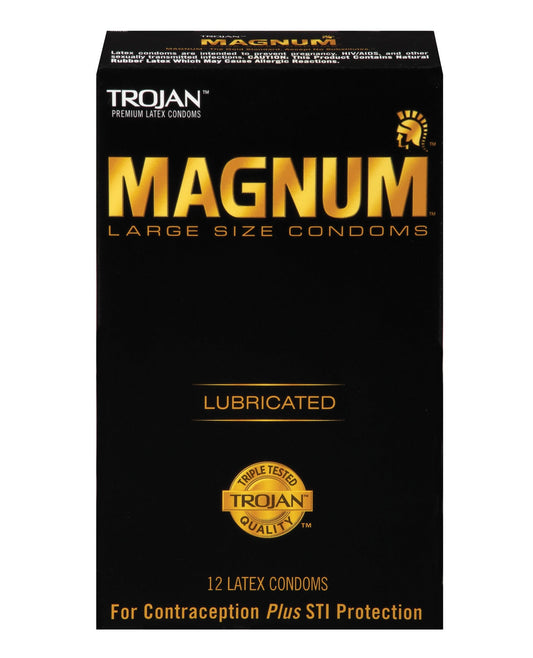 Trojan Magnum Box 12 – Rechargeable, Discreet, Intimate Wellness Accessory – Quiet, Rechargeable, Waterproof, Couples & Solo Use, Discreet Intimate Wellness Accessory