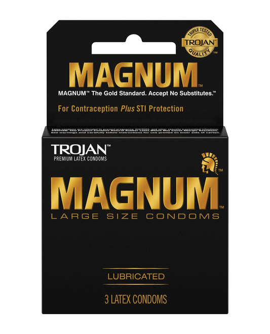 Trojan Magnum Box 3 – Rechargeable, Discreet, Intimate Wellness Accessory – Quiet, Rechargeable, Waterproof, Couples & Solo Use, Discreet Intimate Wellness Accessory