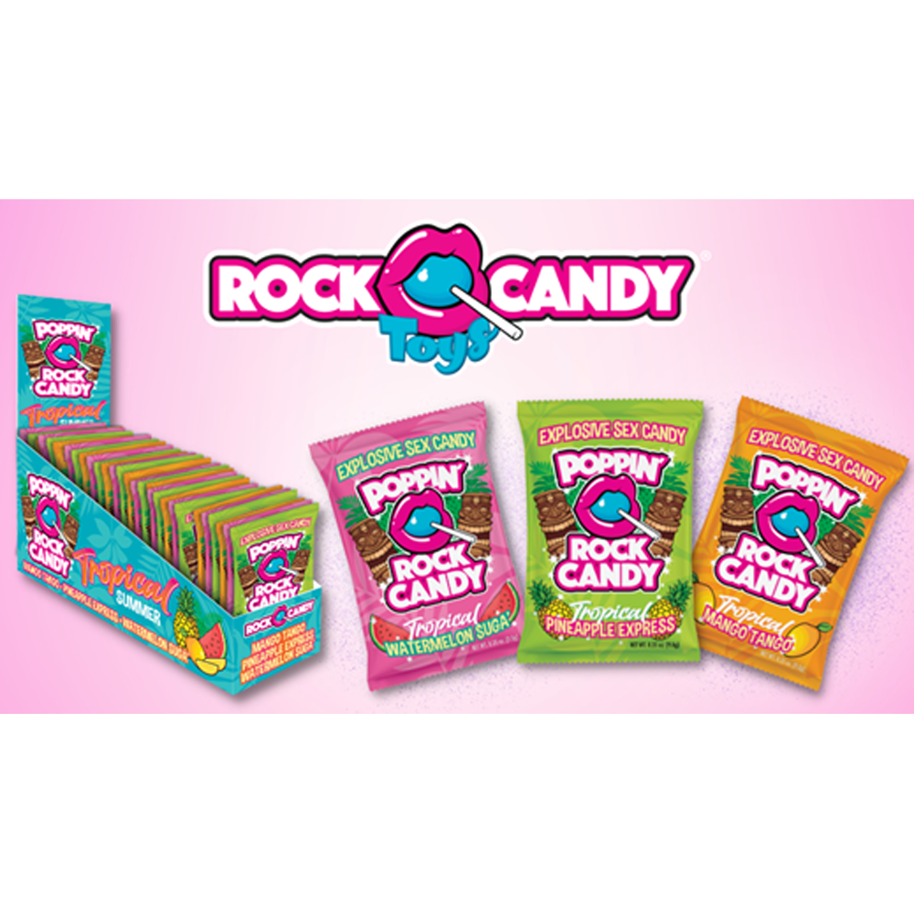 Popping Rock Display 36pk - Tropical Sum – Rechargeable, Discreet, Intimate Wellness Accessory – Quiet, Rechargeable, Waterproof, Couples & Solo Use, Discreet Intimate Wellness Accessory