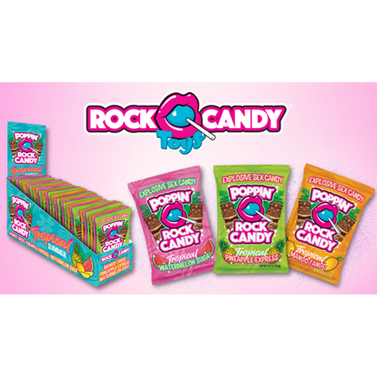 Popping Rock Display 36pk - Tropical Sum – Rechargeable, Discreet, Intimate Wellness Accessory – Quiet, Rechargeable, Waterproof, Couples & Solo Use, Discreet Intimate Wellness Accessory